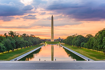 A view of the Washington monument